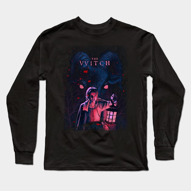 Thomasin Vs. The Witch A Battle Of Faith And Survival Long Sleeve T-Shirt by Chibi Monster